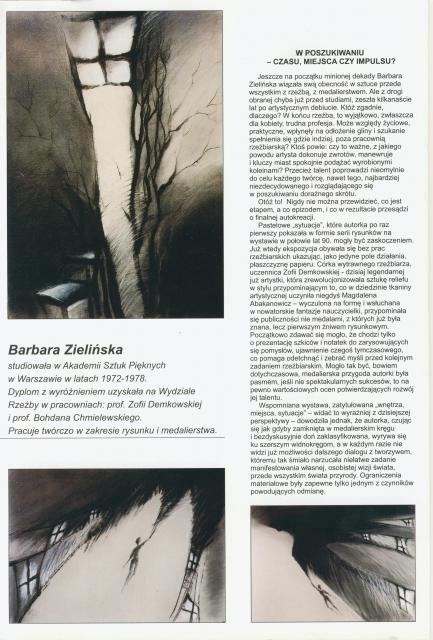 Barbara Zielińska-Jankowska - Katalog - Galeria Test - Warszawa 2001