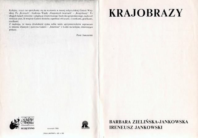 Ireneusz Jankowski - Katalog - Galeria Wiejska - Sulęczyno