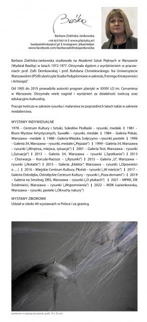 Barbara Zielińska-Jankowska - katalog wystawy "człowiek... osoby... narracje..." GSW "Chłodna 20" - Suwałki